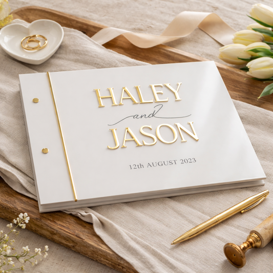 Personalised Acrylic Wedding Guest Book