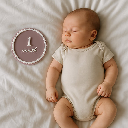 Baby milestone plaques + custom name announcement plaque