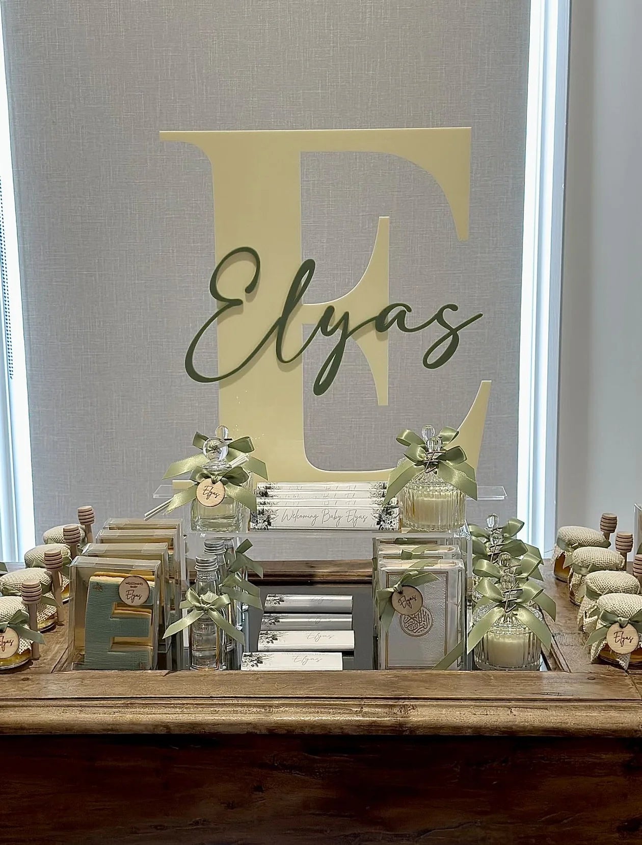 Two layered initial name sign