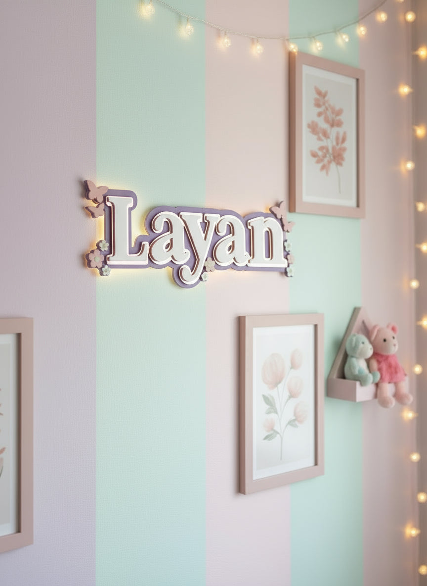 remove the hand and all the background and out the name sign on a white wall
